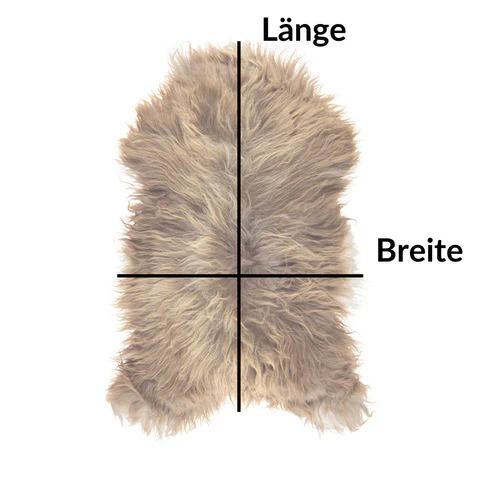 Ziegenfell Grösse